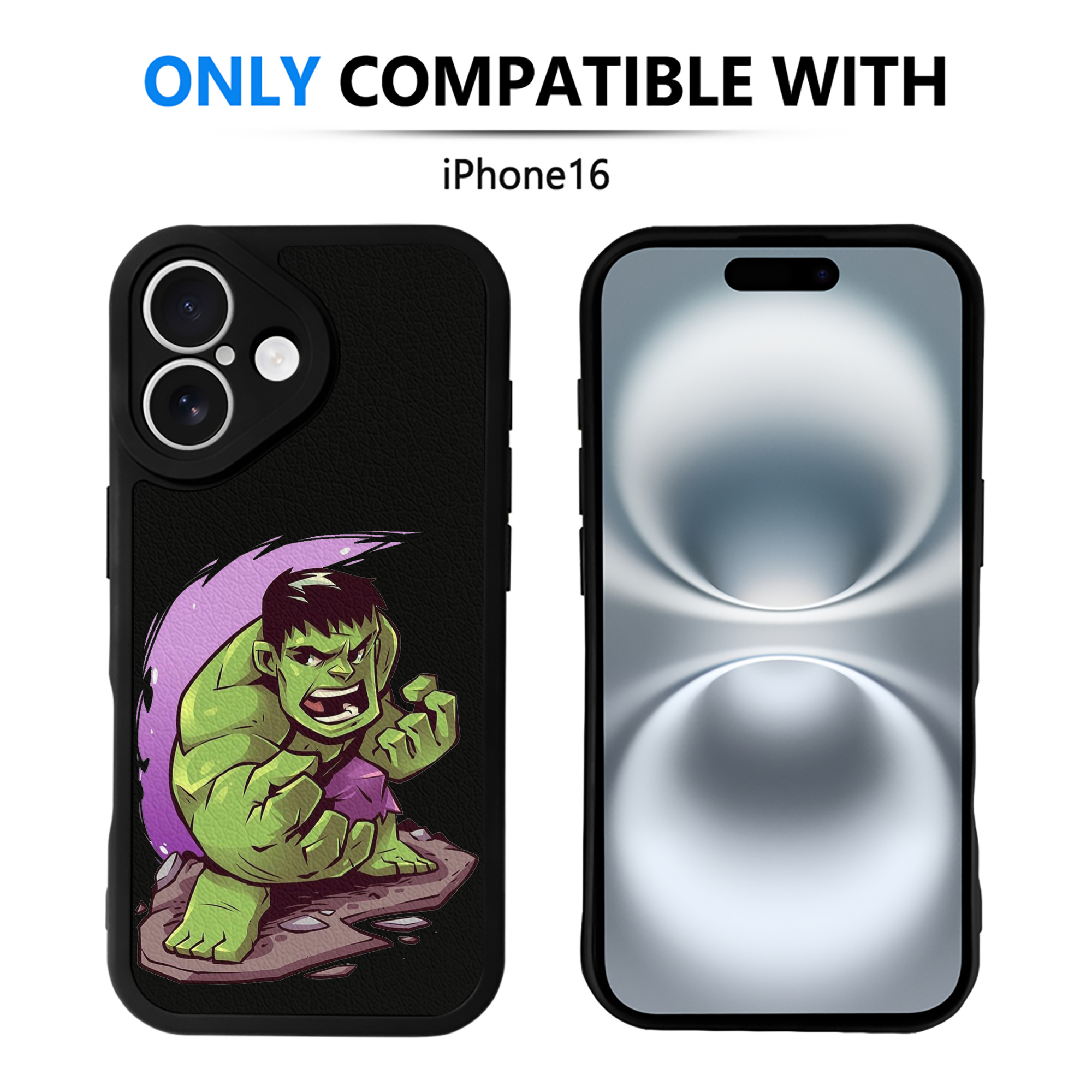 （画像用） アベンジャーズ The Avengers 【iPhone 16シリーズ対応】シリコンスマホケース（レザー調） 材質：シリコン